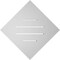 Ekena Millwork Diamond Surface Mount PVC Gable Vent: Non-Functional, w/ 3-1/2"W x 1"P Standard Frame, 22"W x 22"H GVPDI22X2201SN - alternate 2